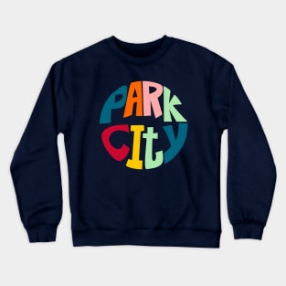Park City Colorful Circle Graphic Crewneck Sweatshirt